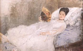 Berthe Morisot : Portrait of Madame Hubbard